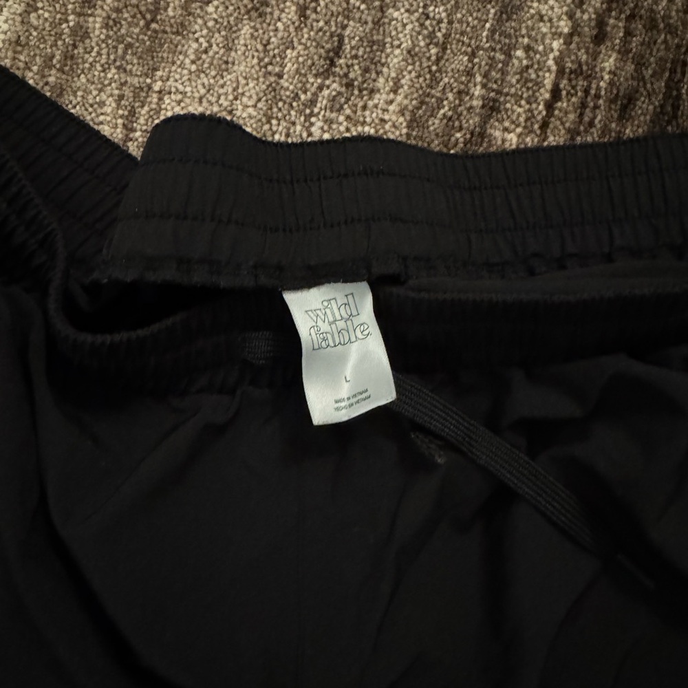 Wild Fable Black Drawstring Short